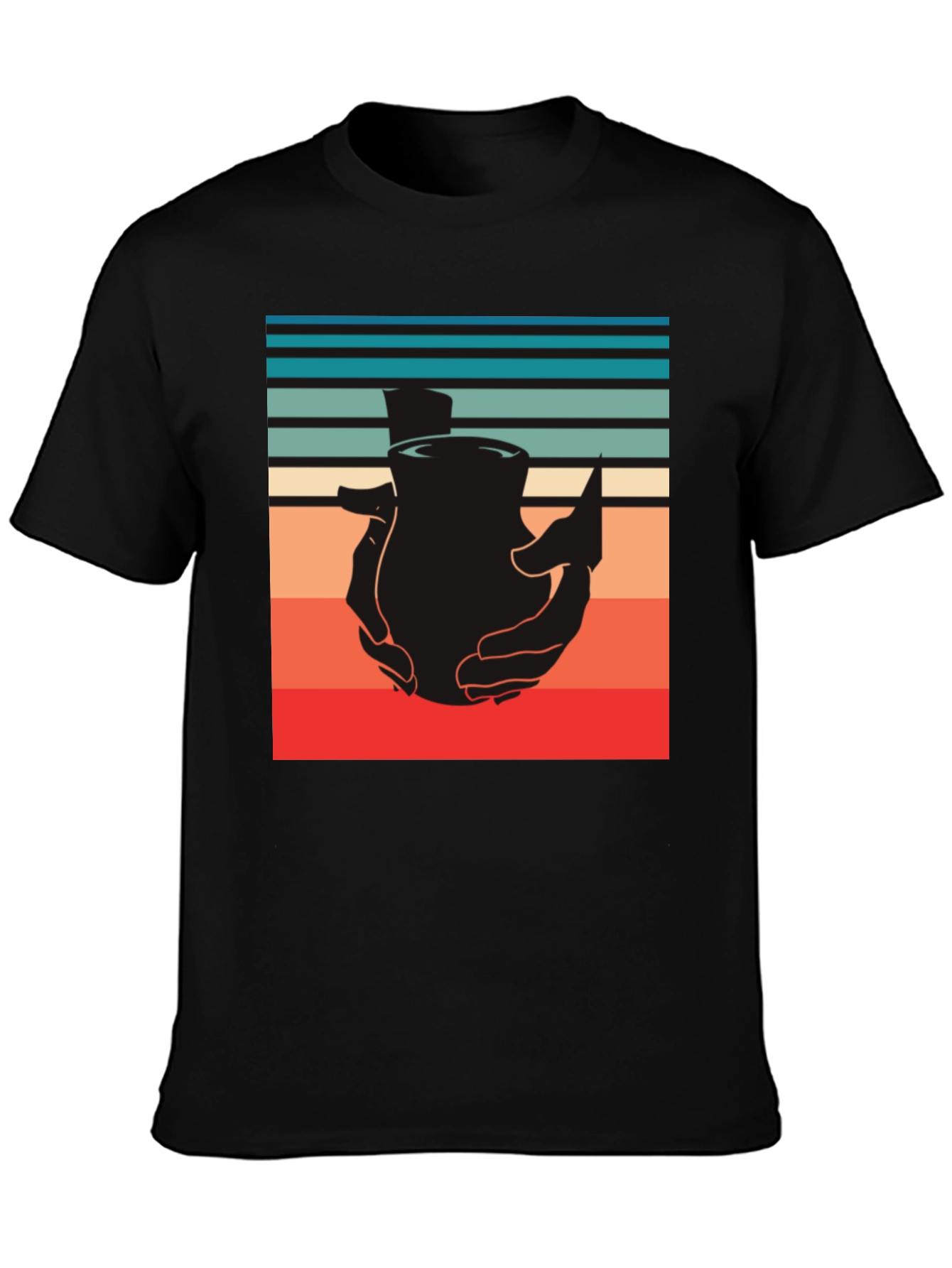 Retro Pottery Tee - Handcrafted Design