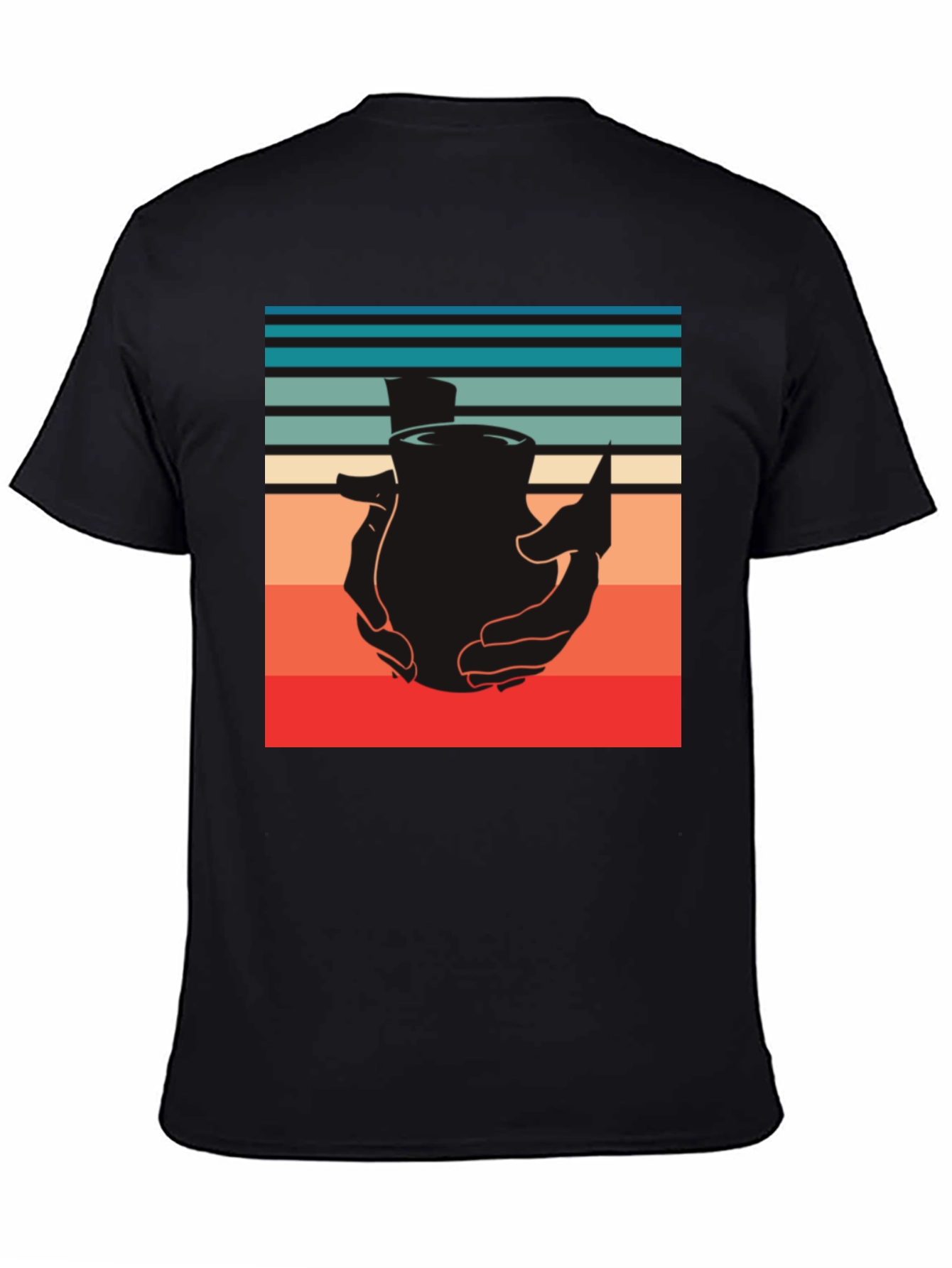 Retro Pottery Tee - Handcrafted Design