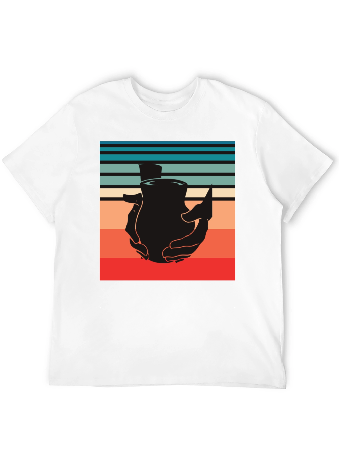 Retro Pottery Tee - Handcrafted Design