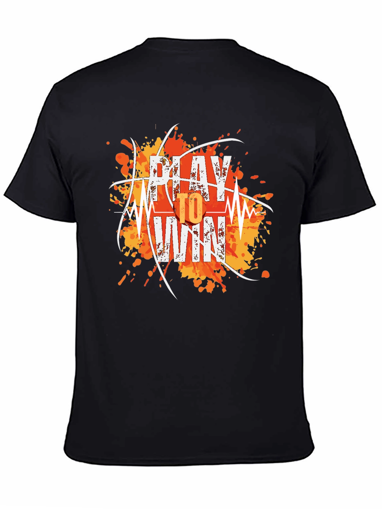 Play to Win Graphic Tee - Casual Black T-Shirt