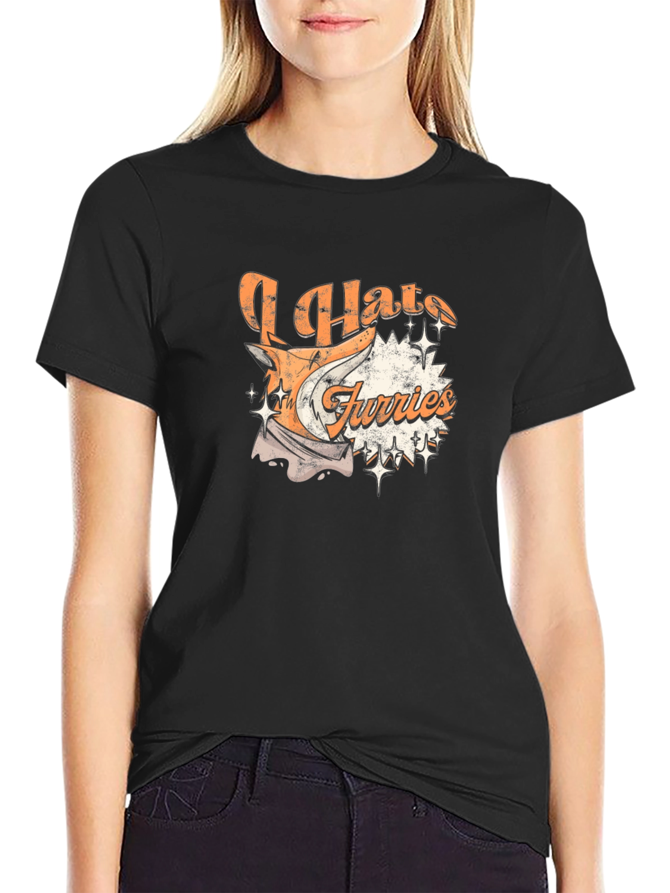 I Hate Furries Graphic T-Shirt - Cotton Tee