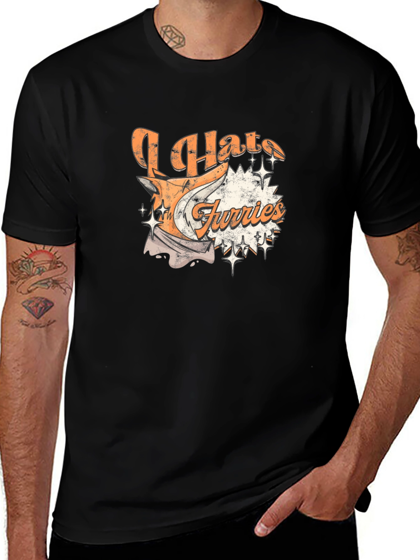 I Hate Furries Graphic T-Shirt - Cotton Tee