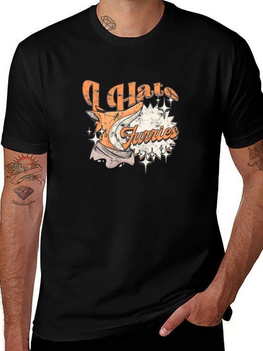 I Hate Furries Graphic T-Shirt - Cotton Tee