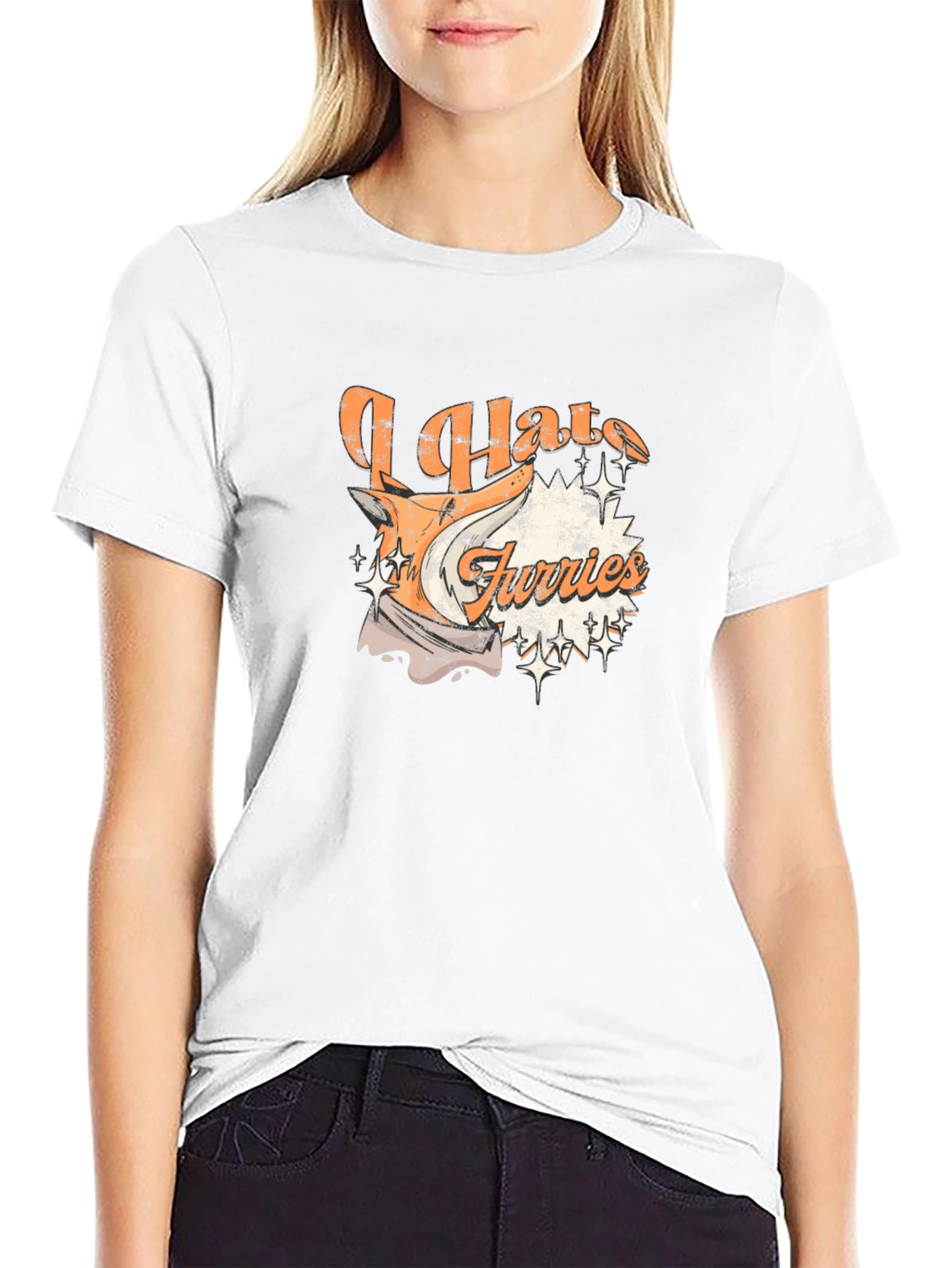 I Hate Furries Graphic T-Shirt - Cotton Tee