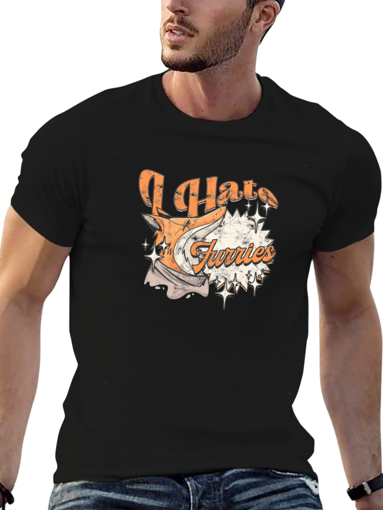 I Hate Furries Graphic T-Shirt - Cotton Tee