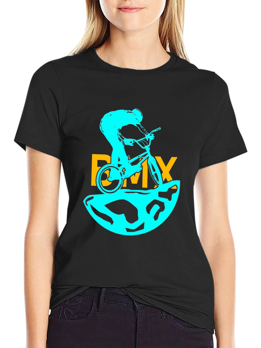 BMX Rider Graphic T-Shirt - Black