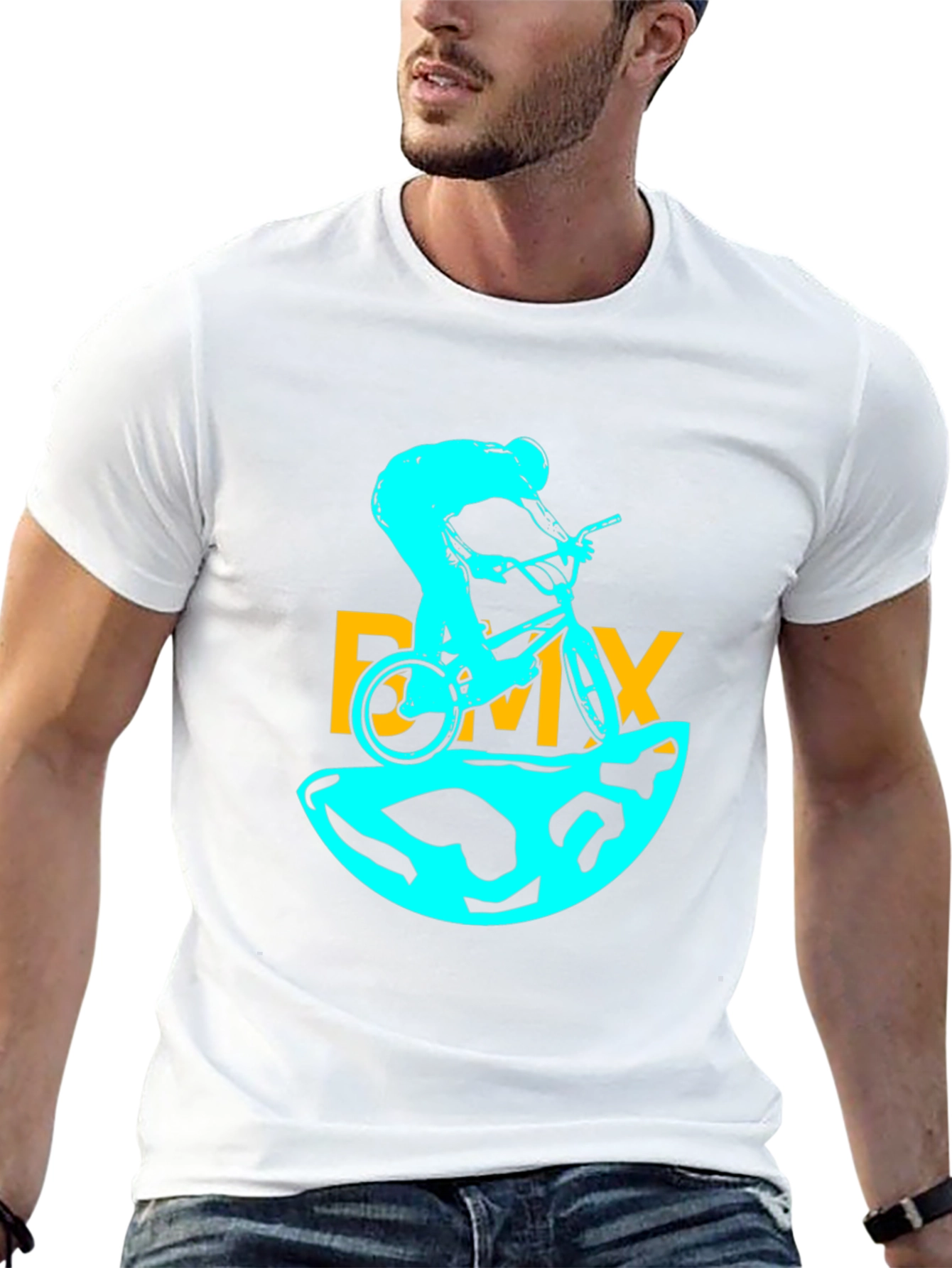 BMX Rider Graphic T-Shirt - Black