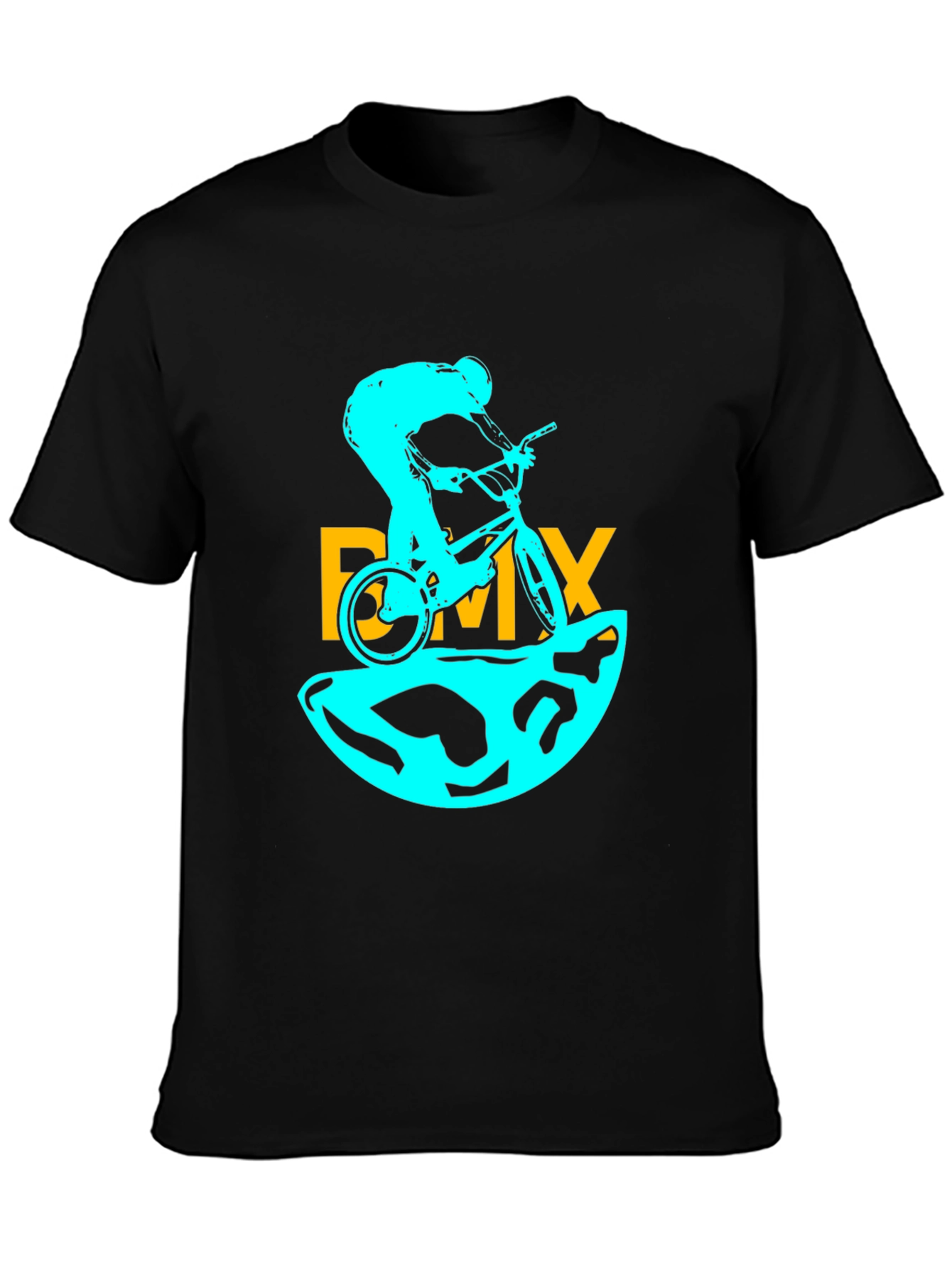 BMX Rider Graphic T-Shirt - Black