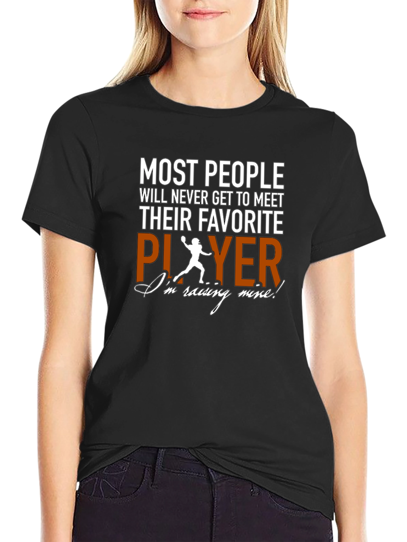 Proud Parent Football Player Graphic Tee
