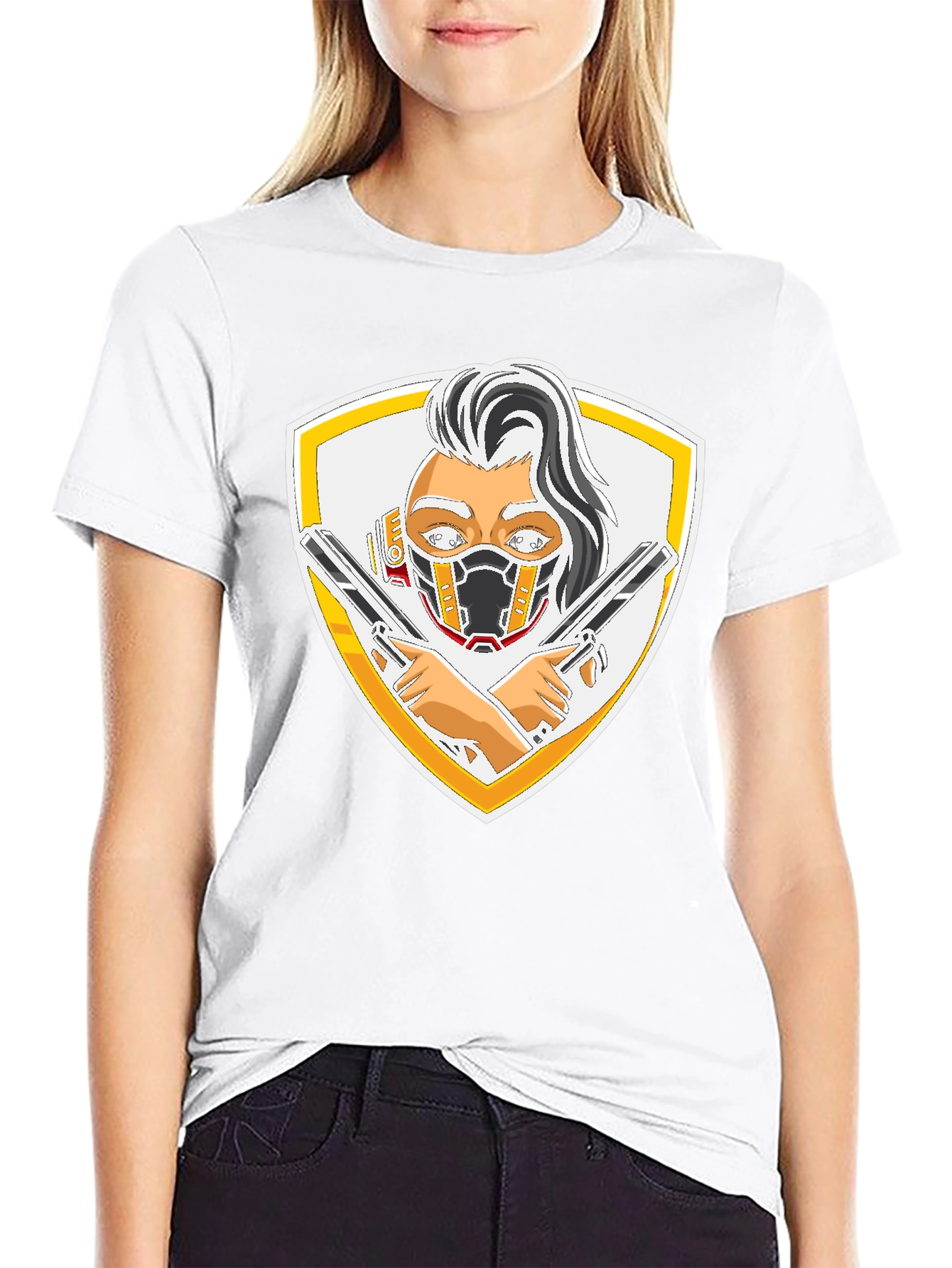 Gun Shield Graphic T-Shirt