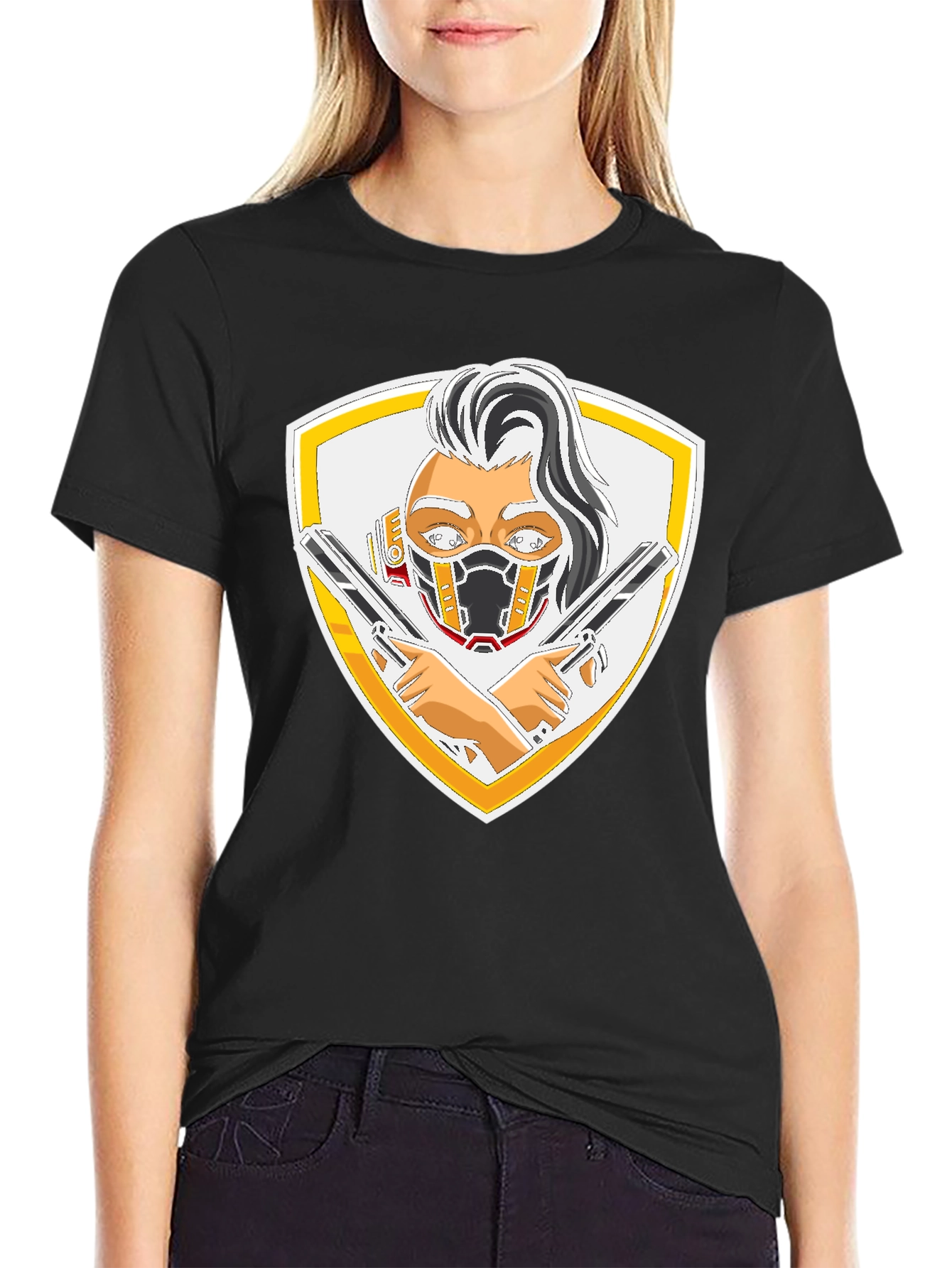 Gun Shield Graphic T-Shirt