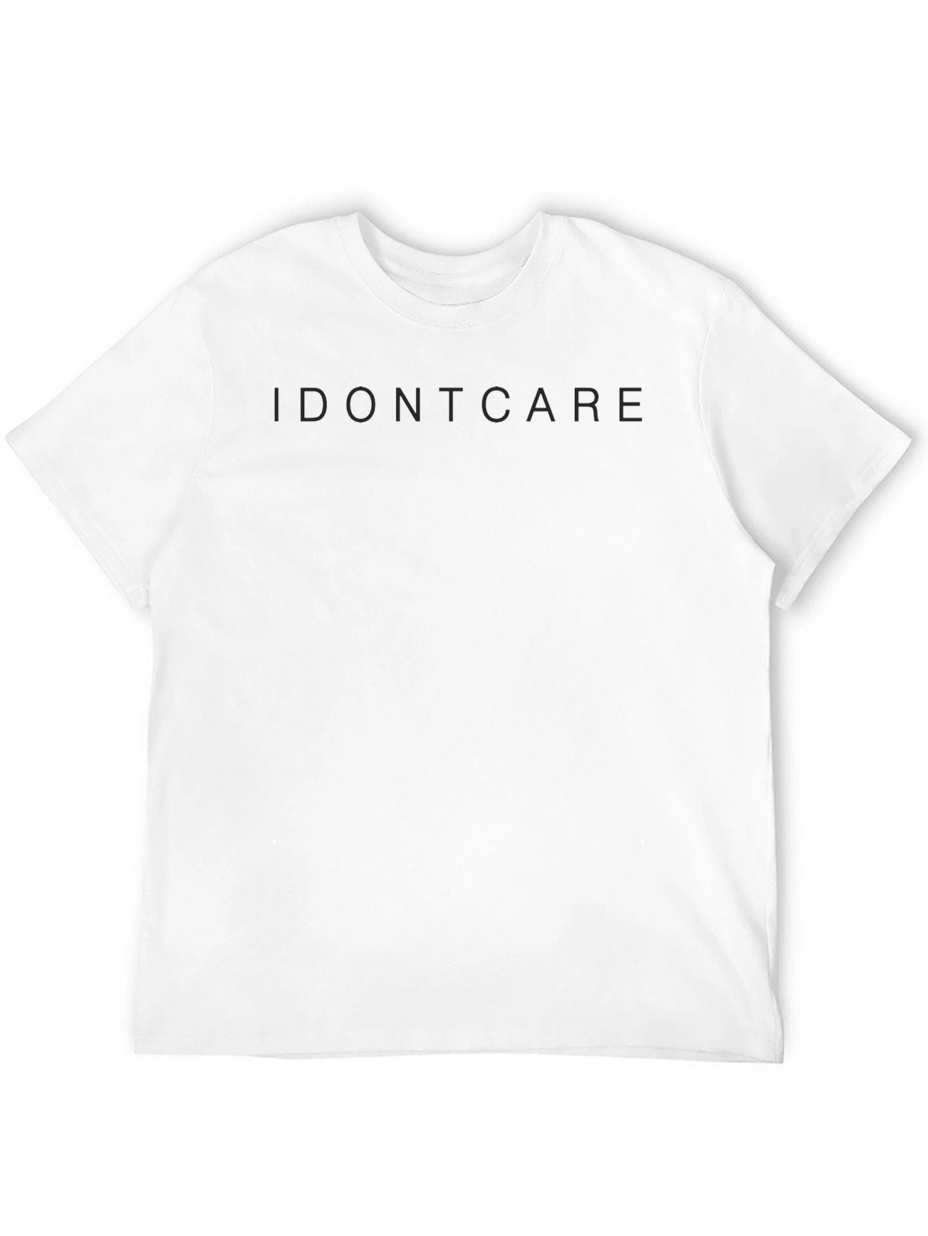 I Dont Care Black T-Shirt - Casual Style