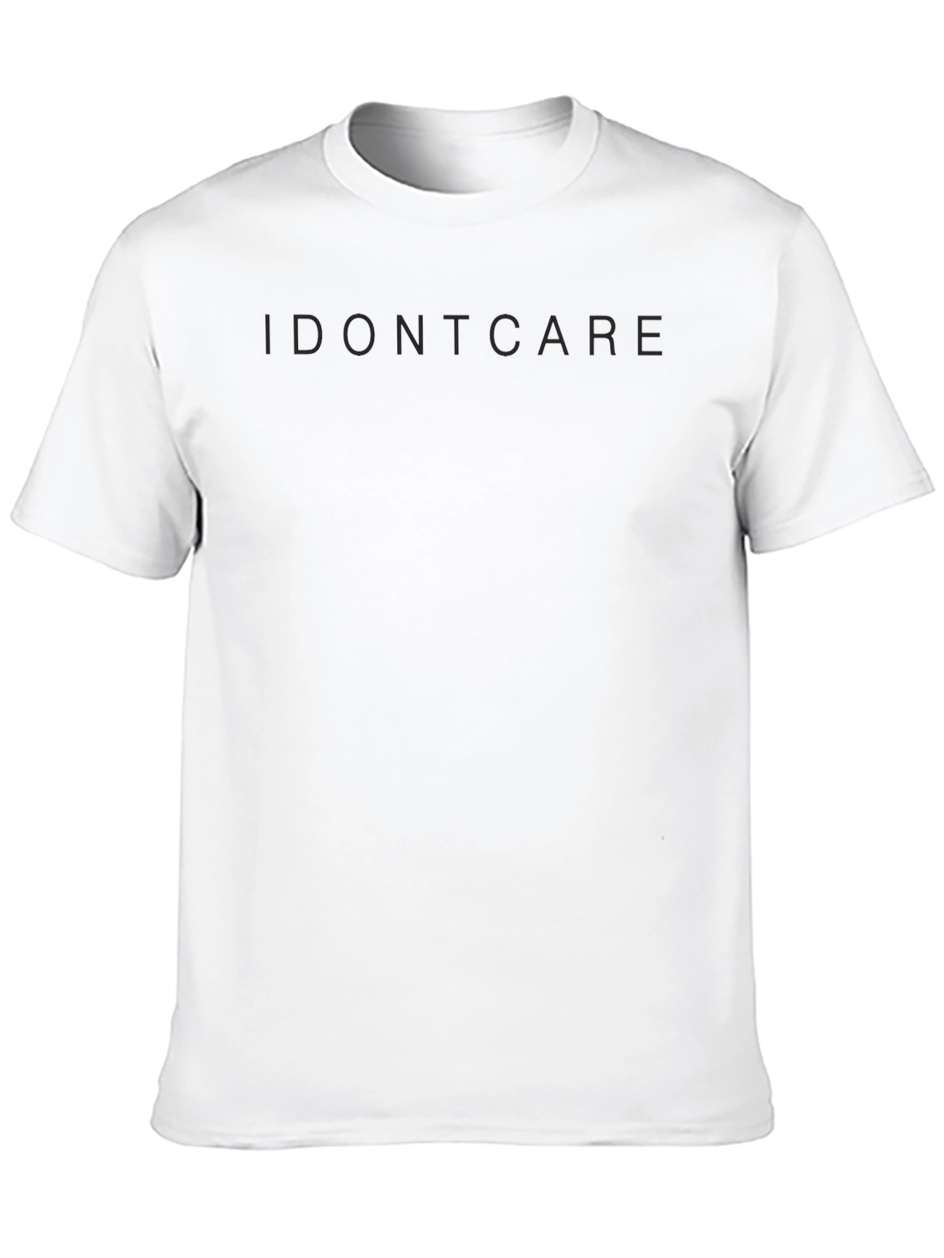 I Dont Care Black T-Shirt - Casual Style