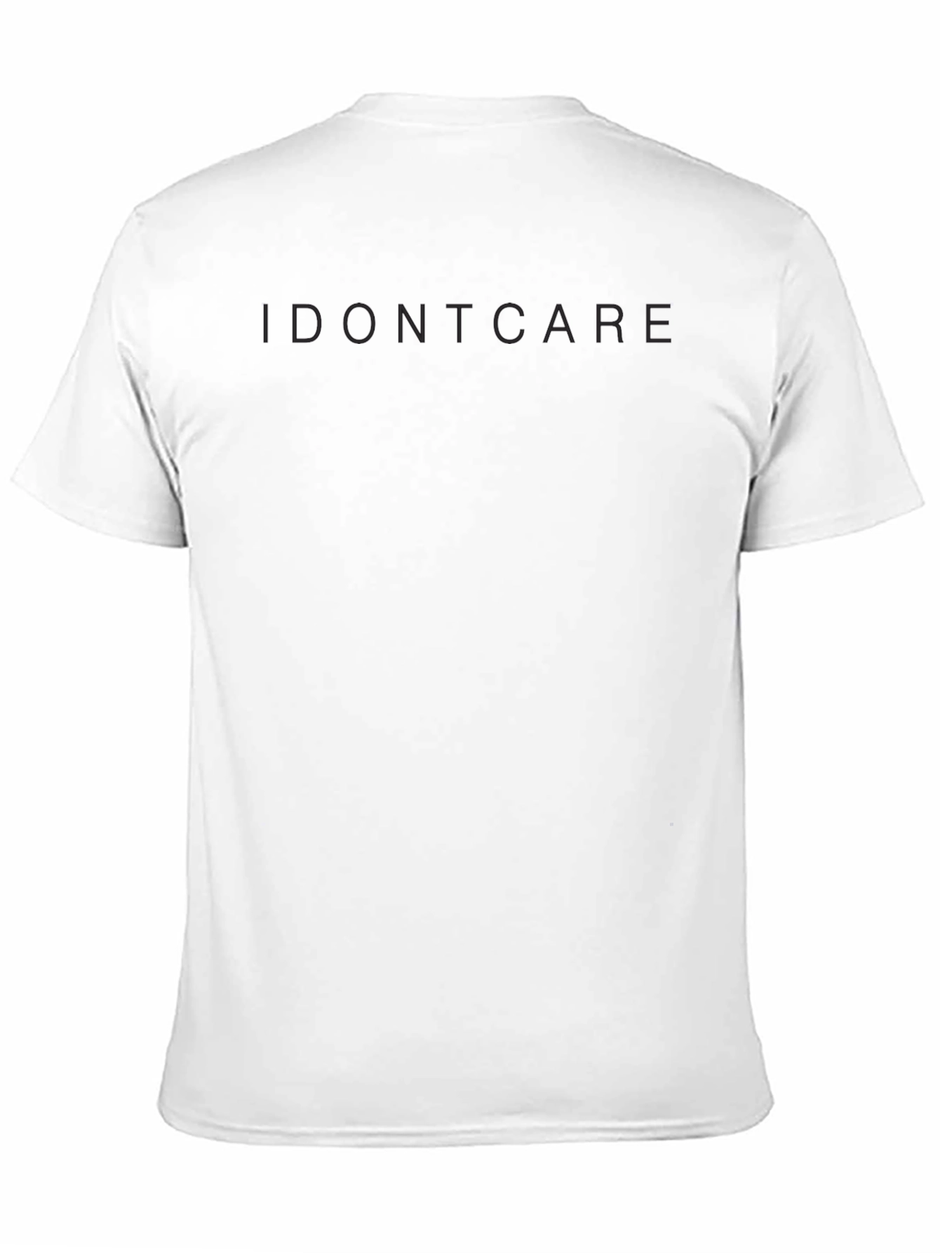 I Dont Care Black T-Shirt - Casual Style