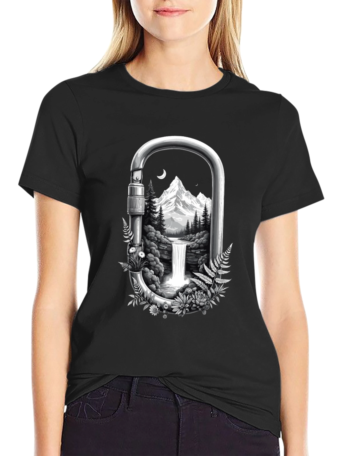 Carabiner Waterfall Graphic Tee