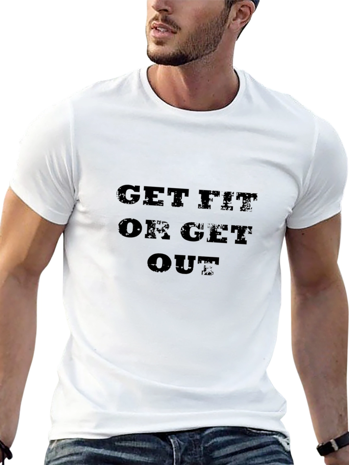 Get Fit Or Get Out Black T-Shirt