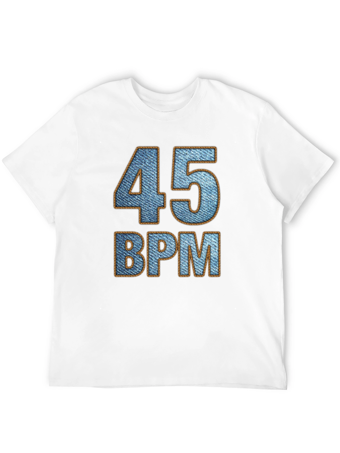 45 BPM Denim Style Graphic Tee Shirt