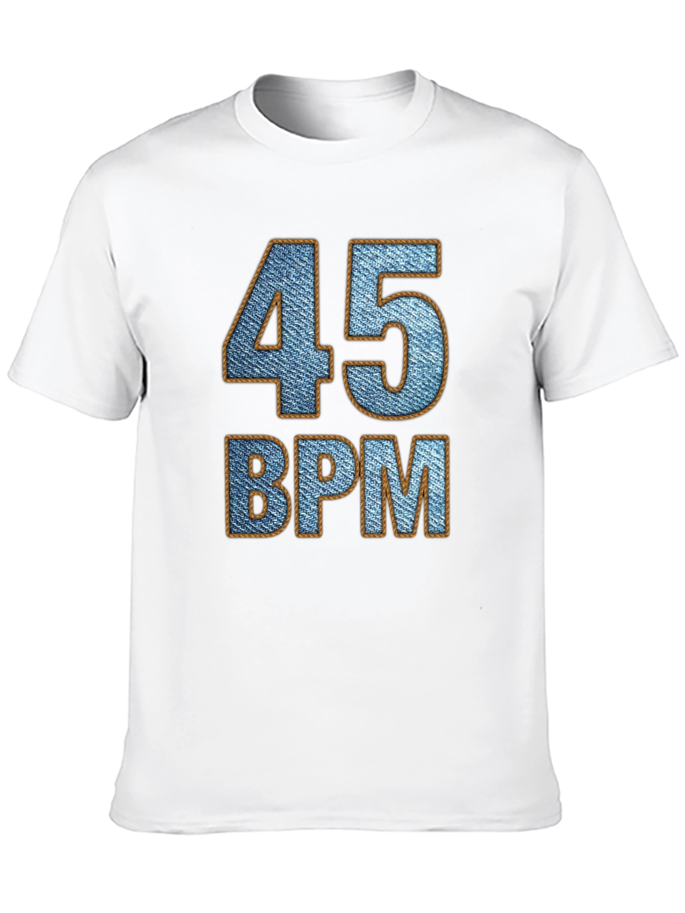 45 BPM Denim Style Graphic Tee Shirt