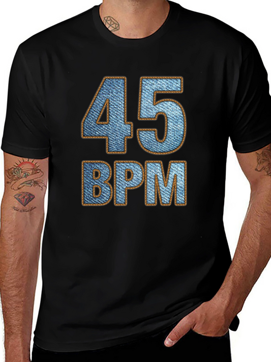 45 BPM Denim Style Graphic Tee Shirt