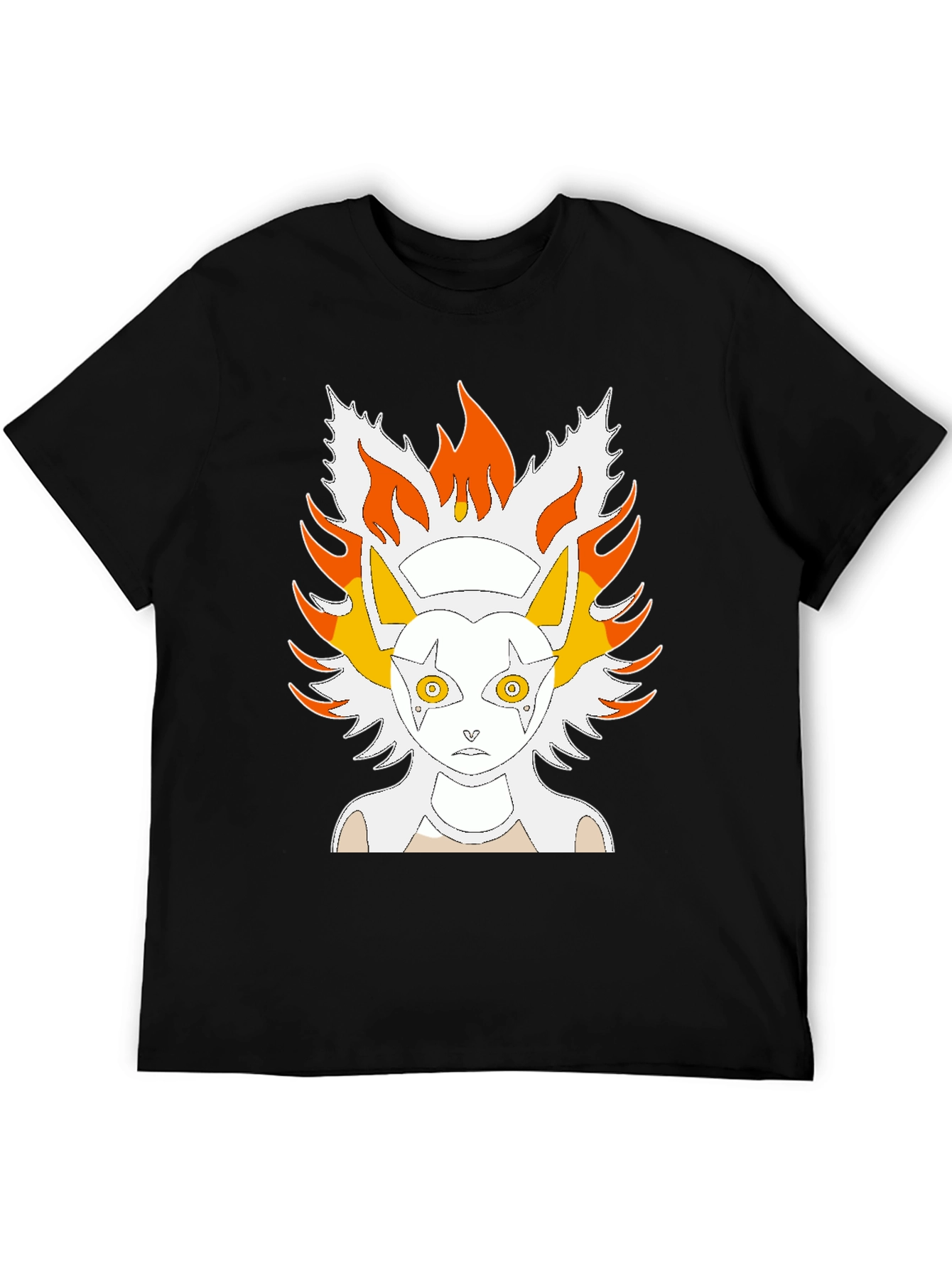 Anime Character Graphic Black T-Shirt