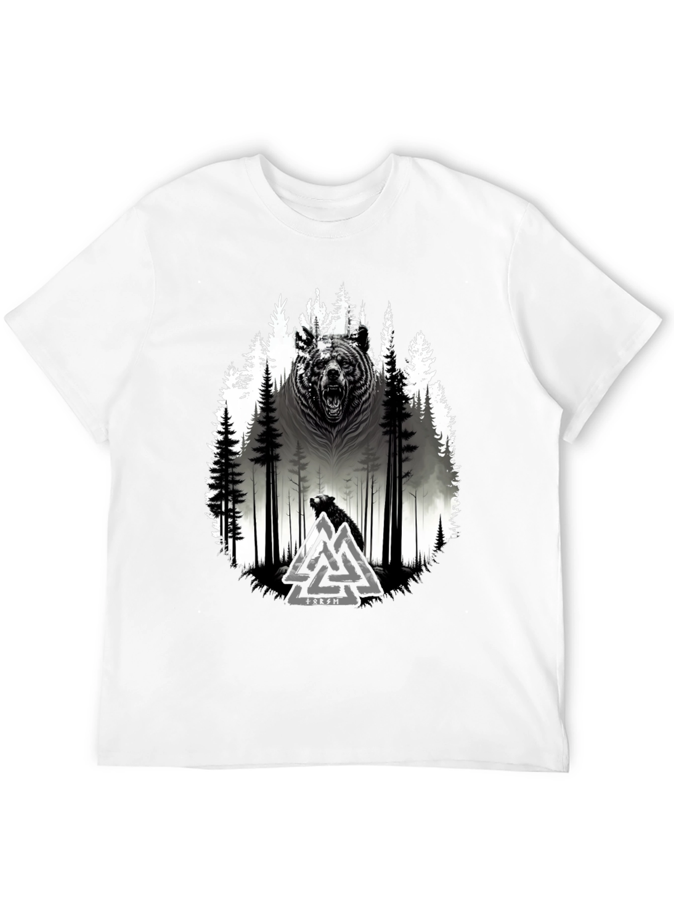 Viking Bear Forest Graphic Tee