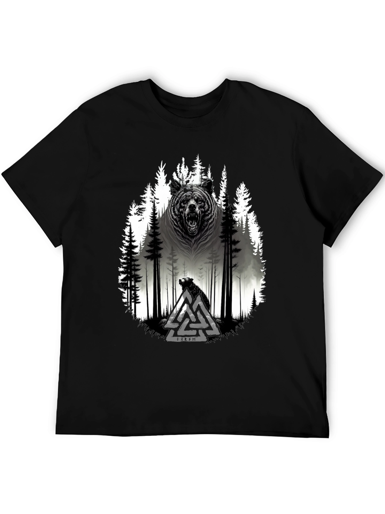 Viking Bear Forest Graphic Tee