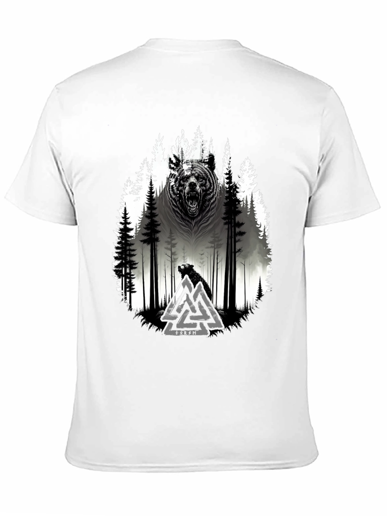 Viking Bear Forest Graphic Tee
