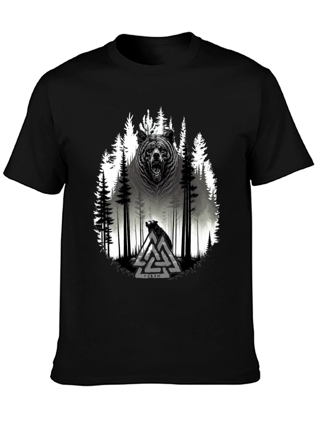 Viking Bear Forest Graphic Tee