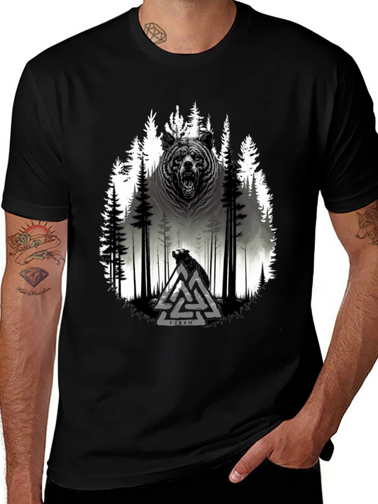 Viking Bear Forest Graphic Tee