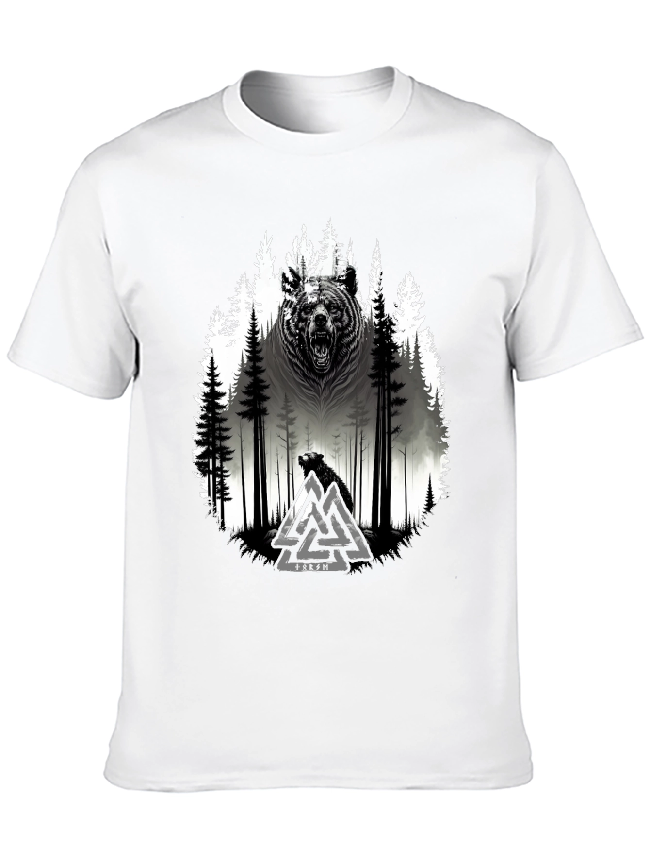 Viking Bear Forest Graphic Tee