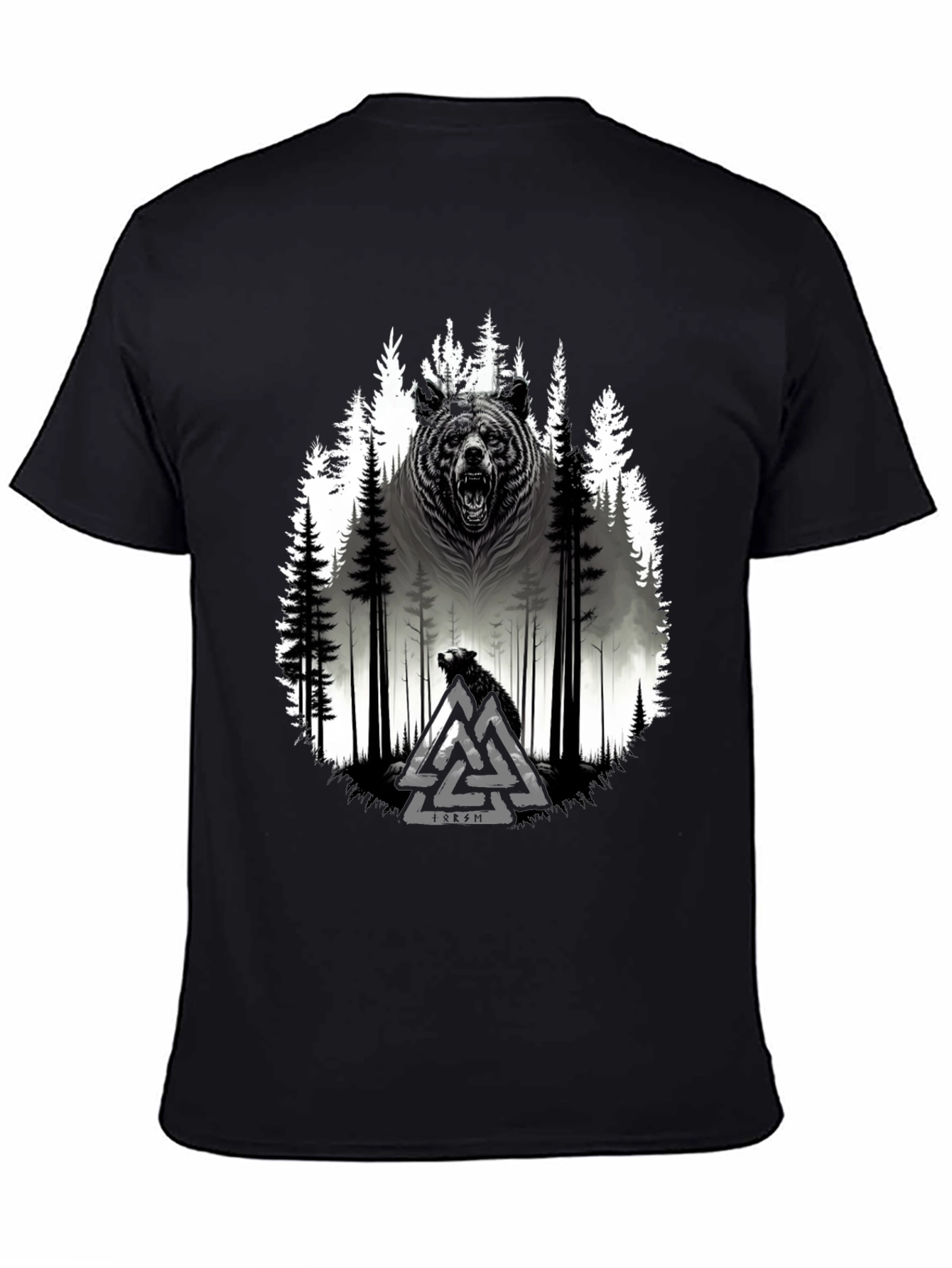 Viking Bear Forest Graphic Tee