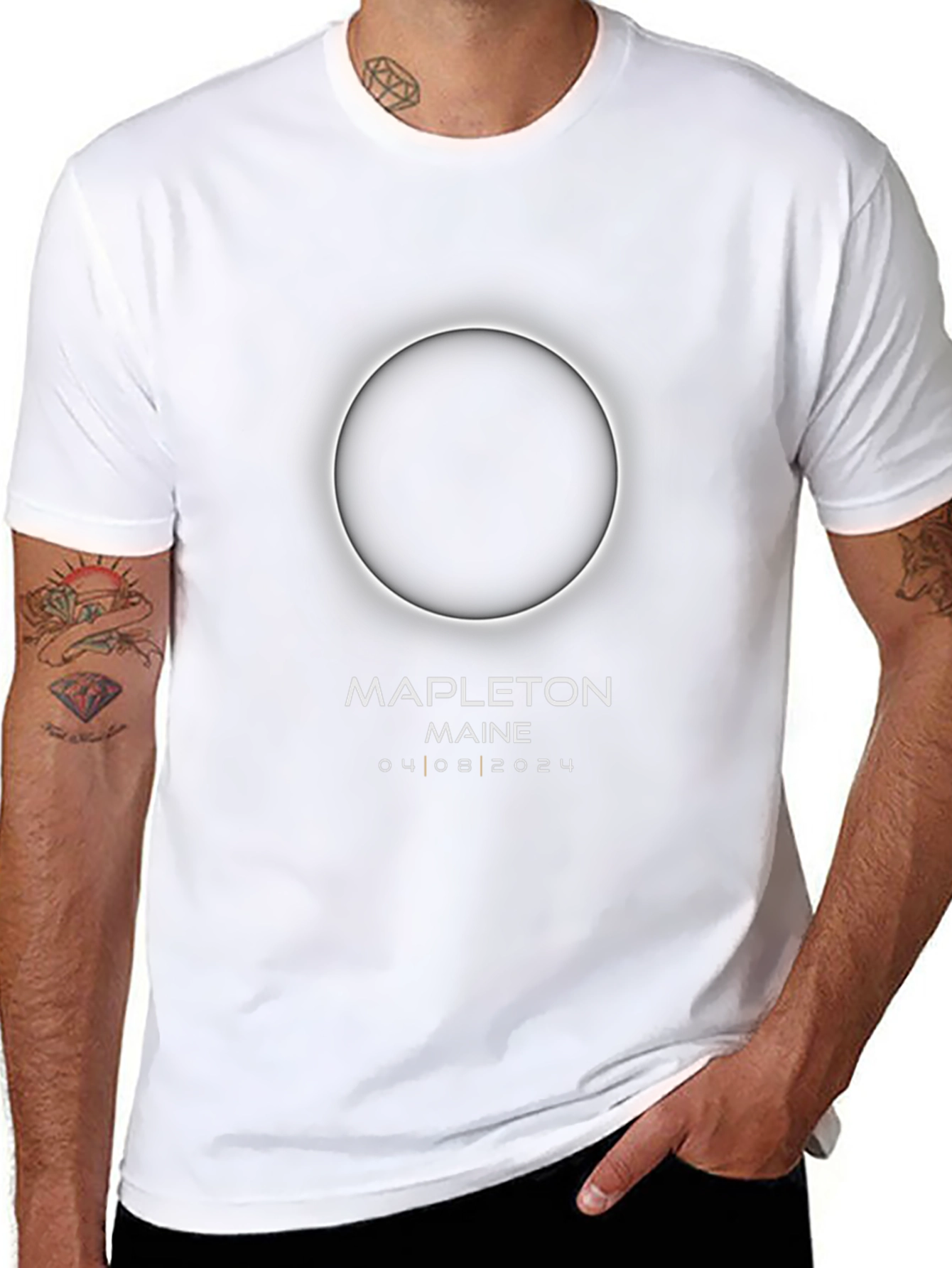Total Solar Eclipse 2024 T-Shirt Mapleton Maine