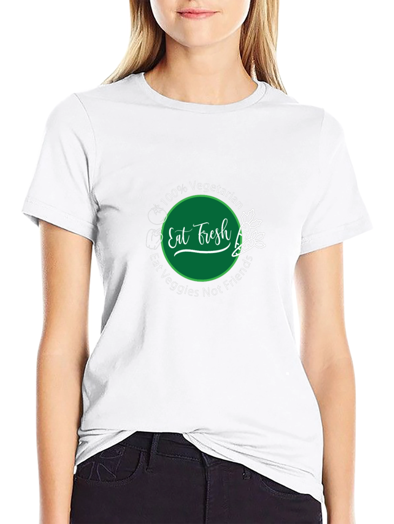 Eat Fresh Vegetarian Graphic Tee