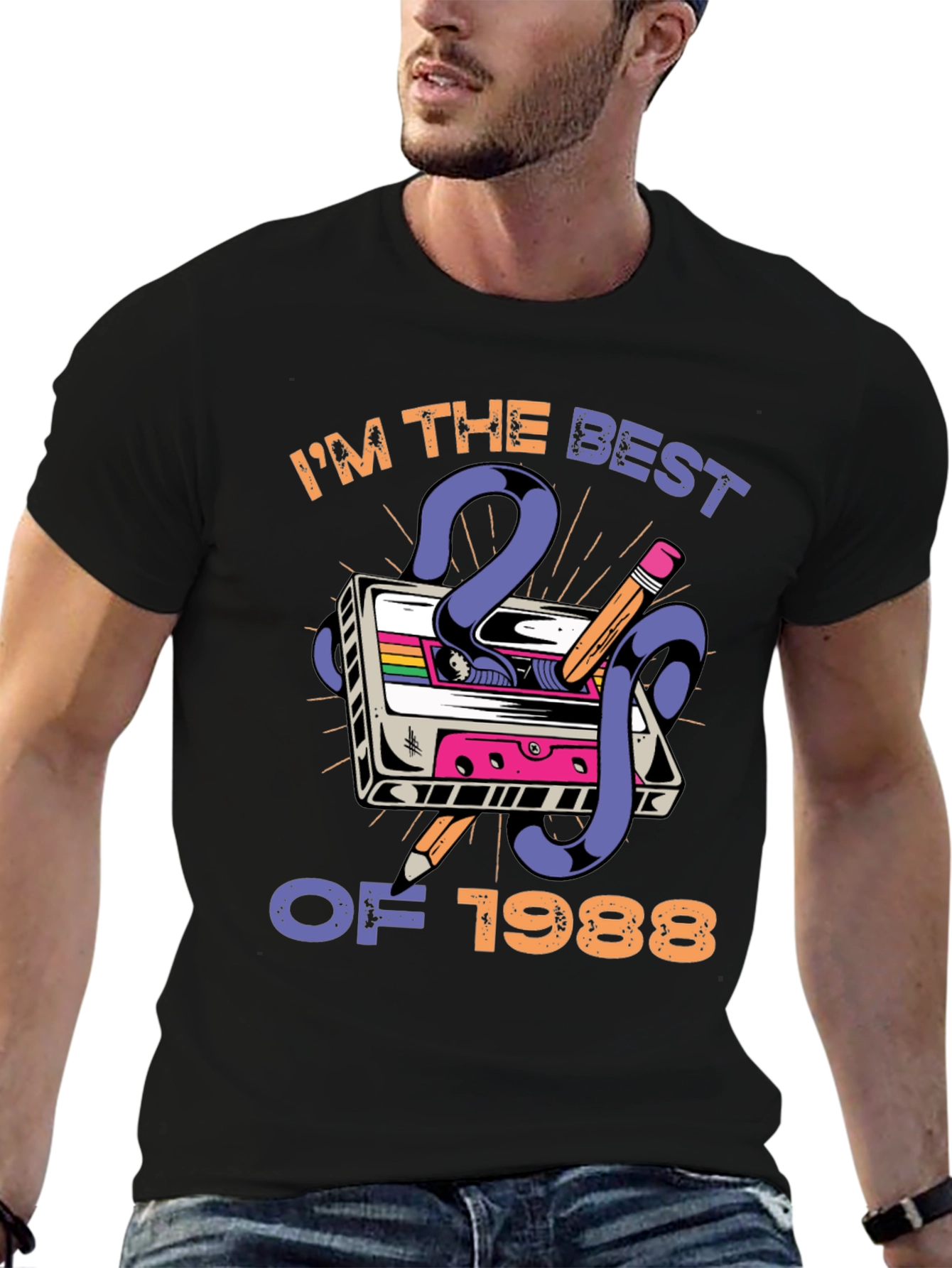 Im the Best of 1988 Cassette Tape Graphic T-Shirt