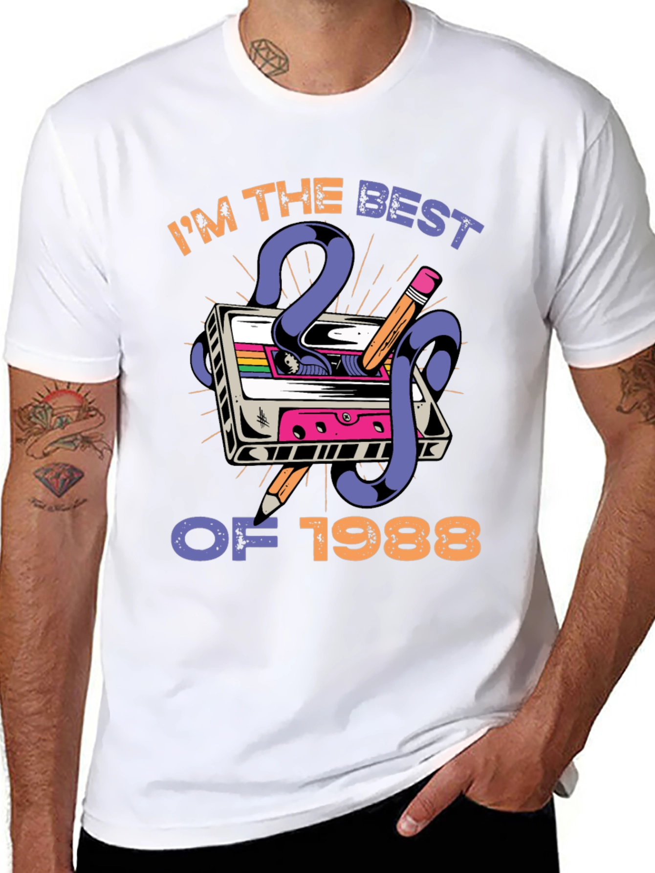 Im the Best of 1988 Cassette Tape Graphic T-Shirt