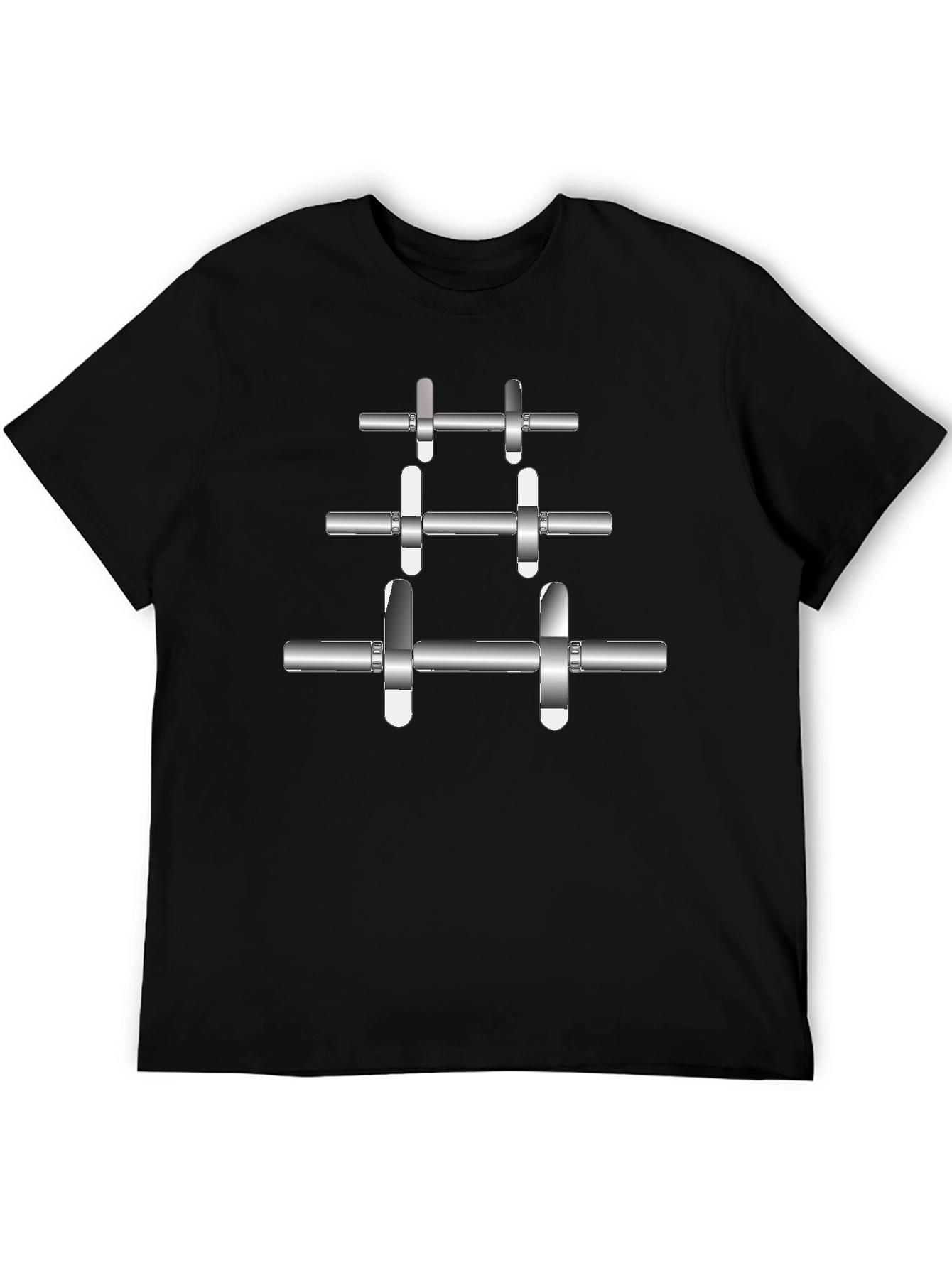Weightlifting Barbell T-Shirt - Gym Fitness Apparel