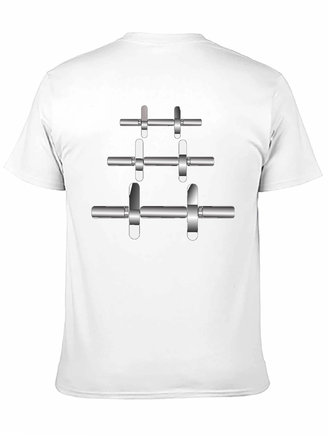 Weightlifting Barbell T-Shirt - Gym Fitness Apparel