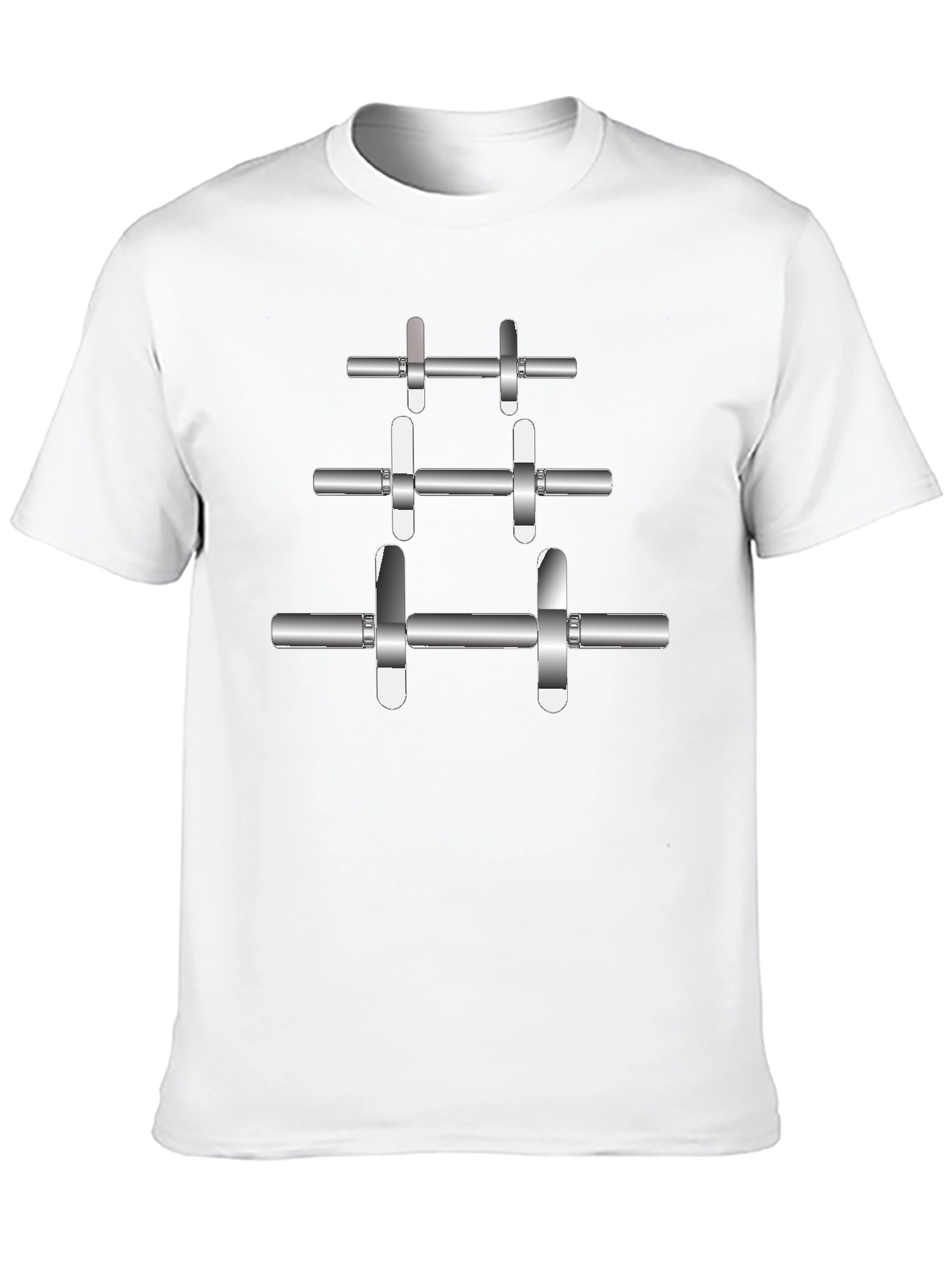 Weightlifting Barbell T-Shirt - Gym Fitness Apparel
