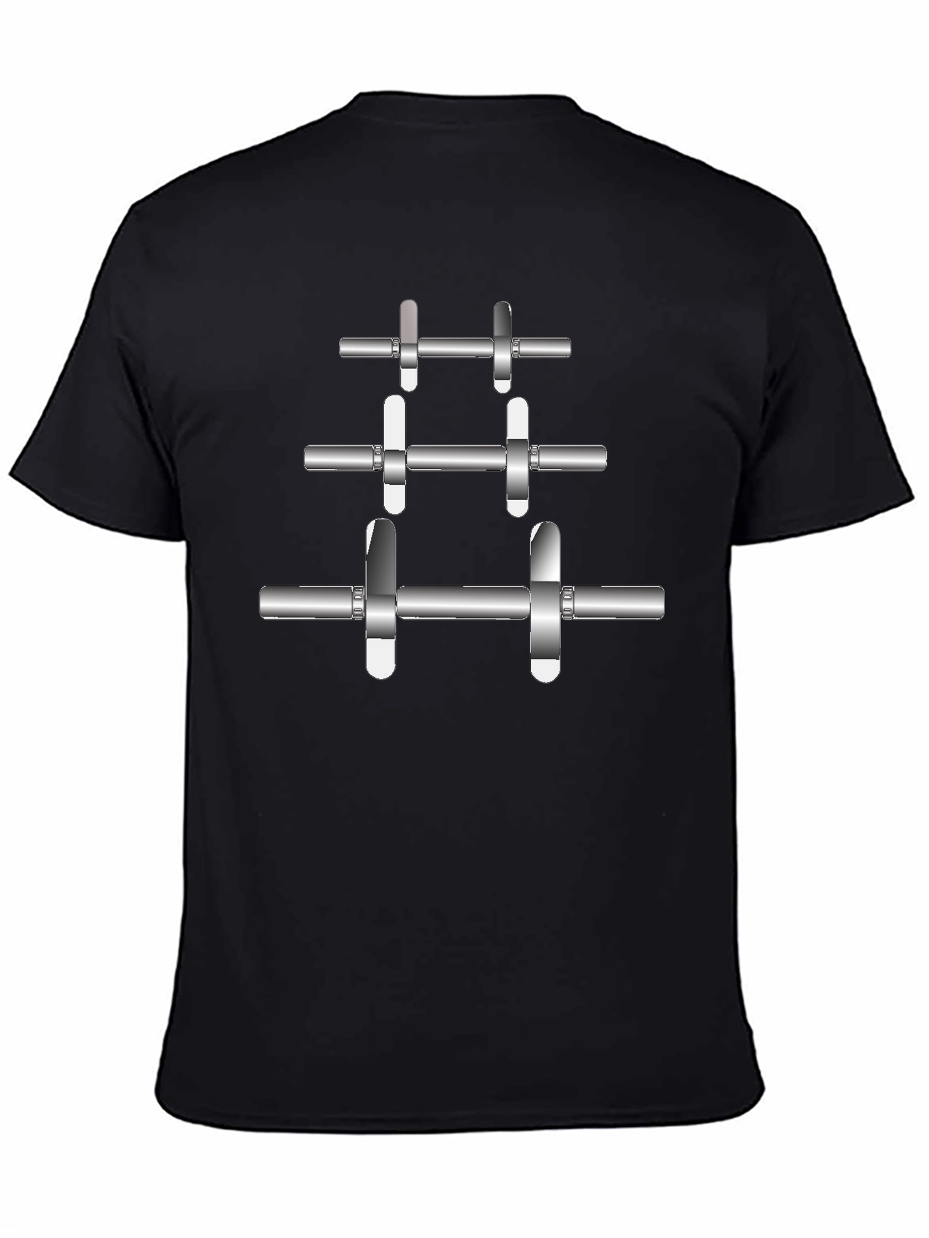 Weightlifting Barbell T-Shirt - Gym Fitness Apparel