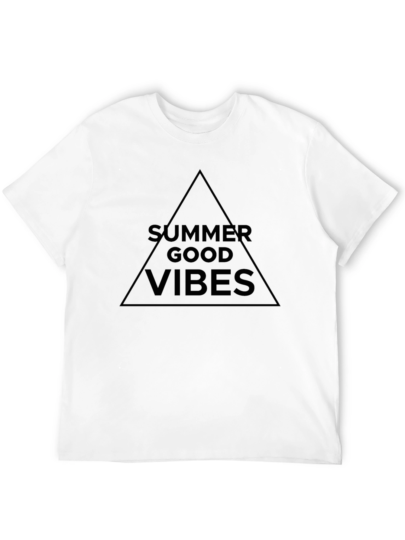 Summer Good Vibes Graphic Tee - Black