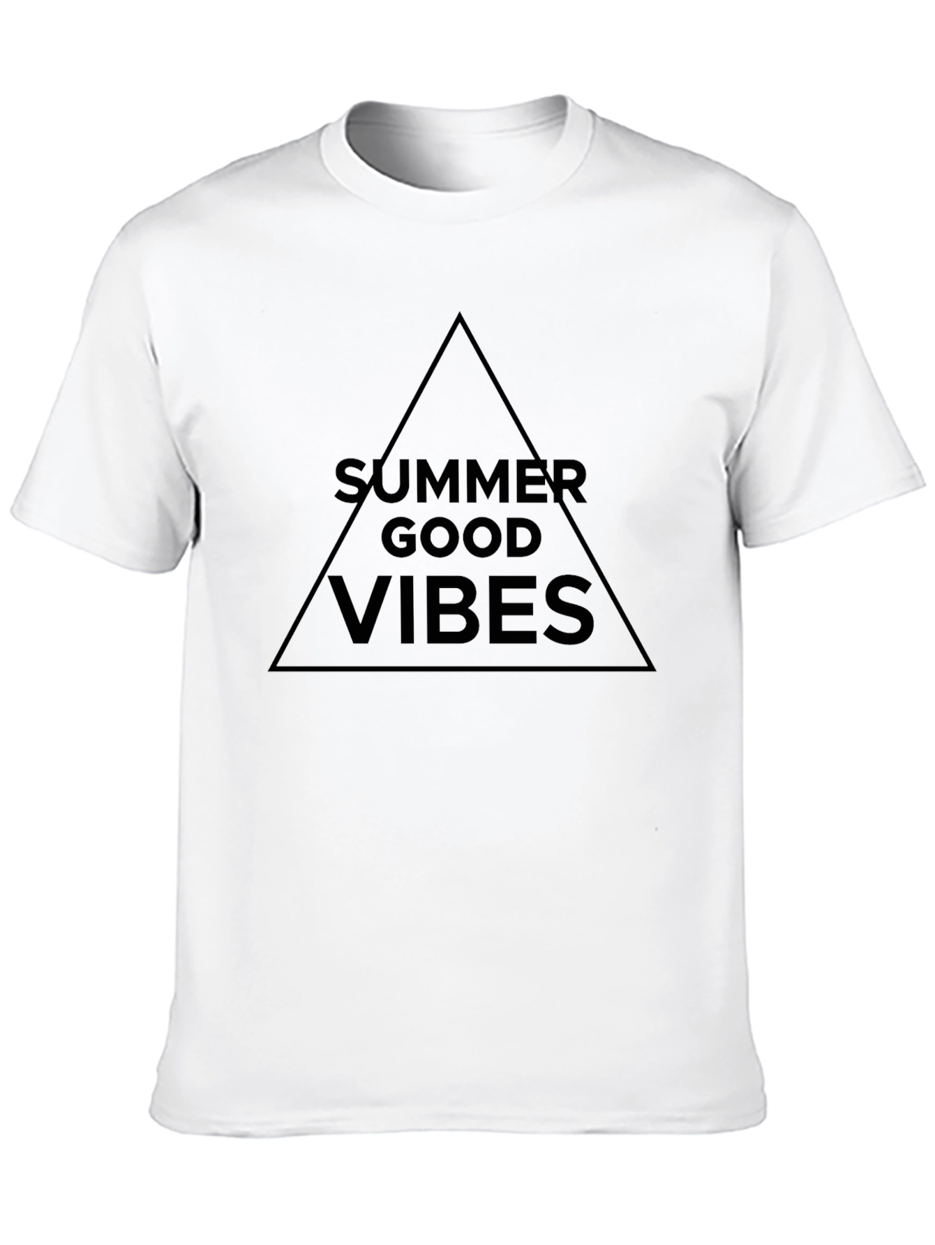 Summer Good Vibes Graphic Tee - Black