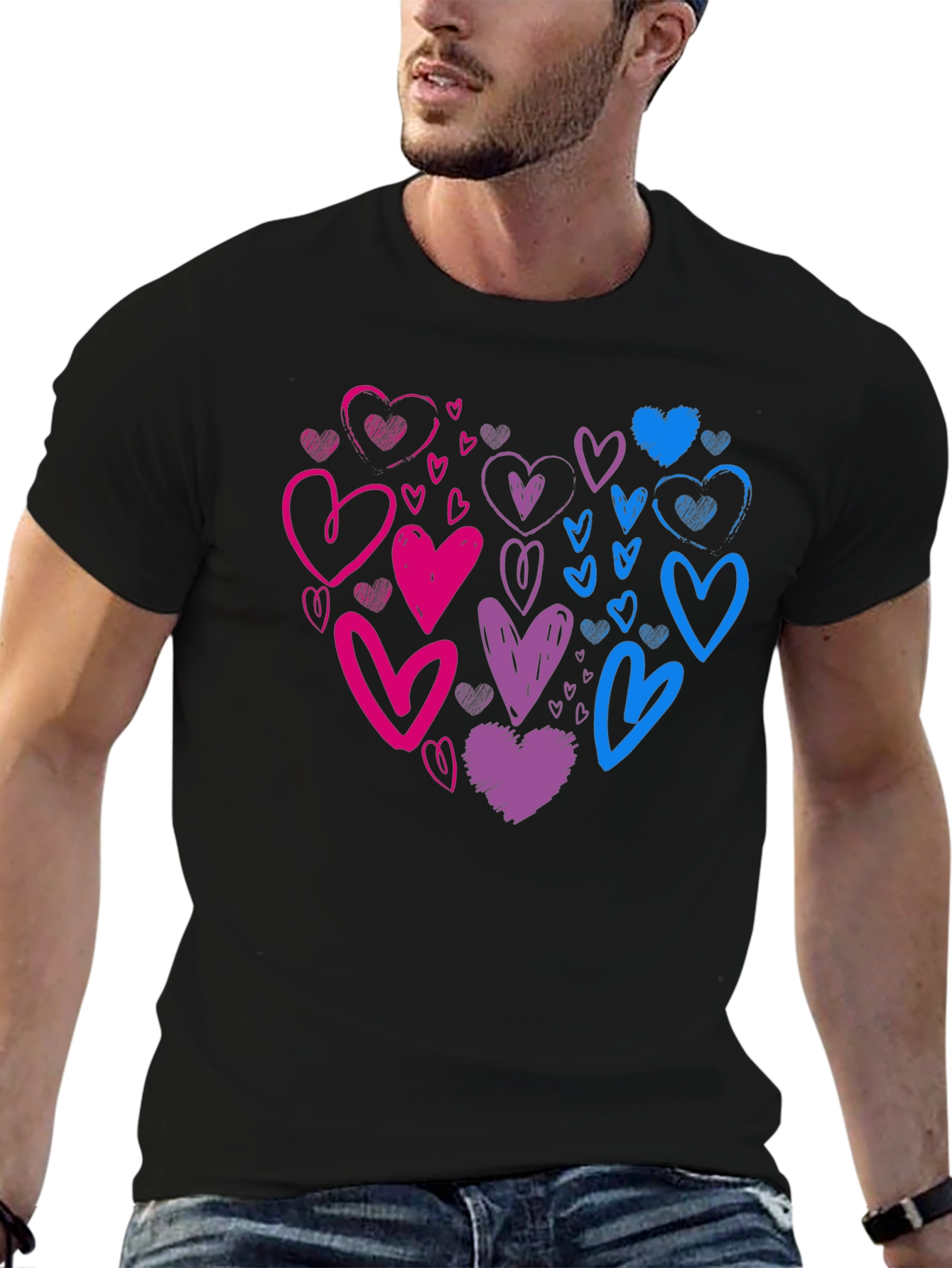 Bisexual Pride Heart T-Shirt