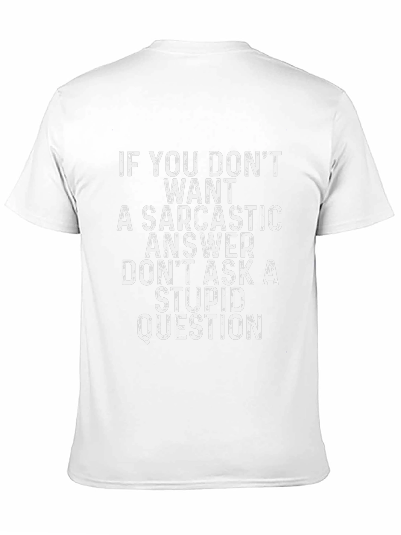 Sarcastic Answer Graphic Tee - Black Humor T-Shirt