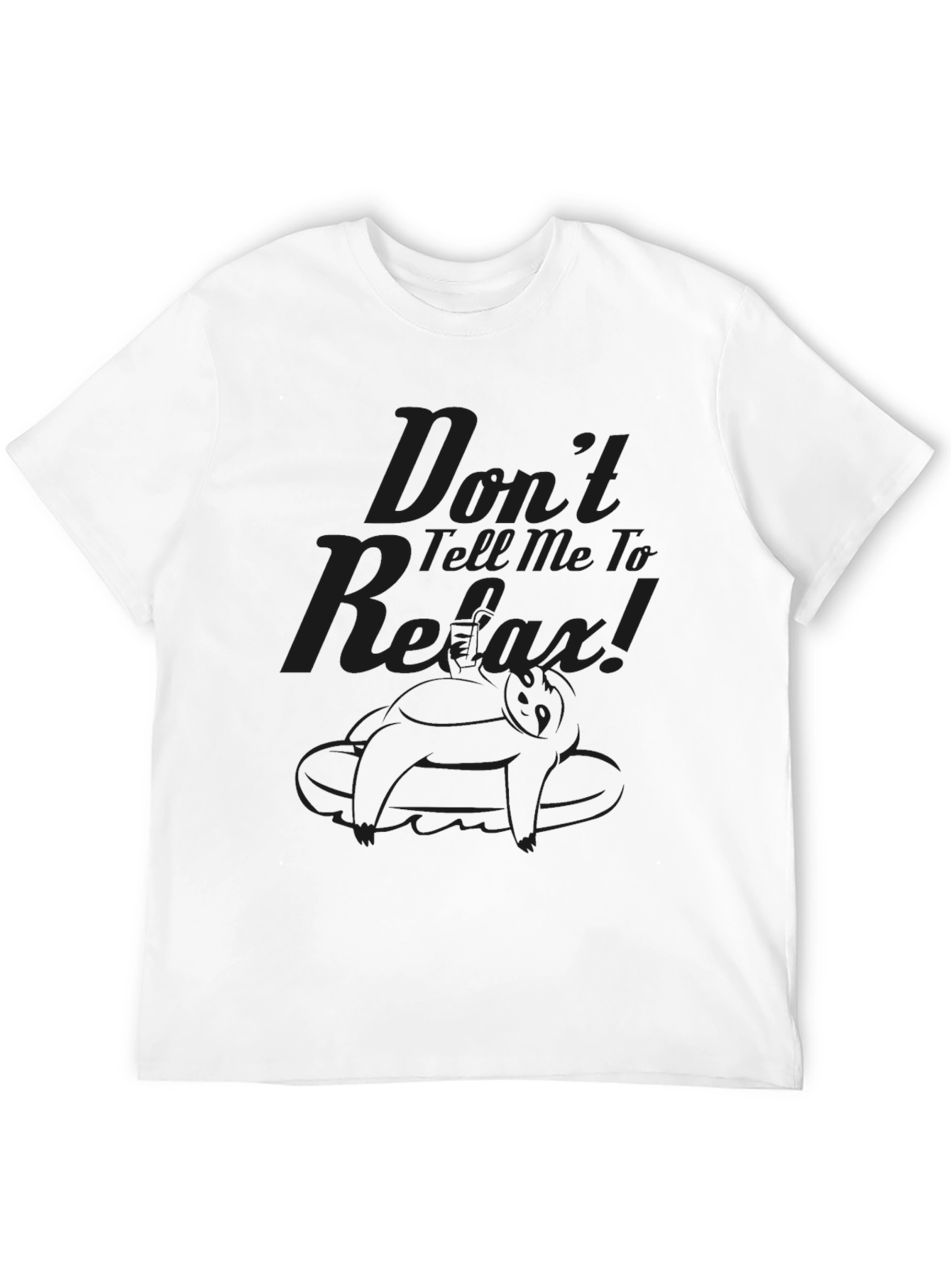 Dont Tell Me To Relax Black Graphic Tee
