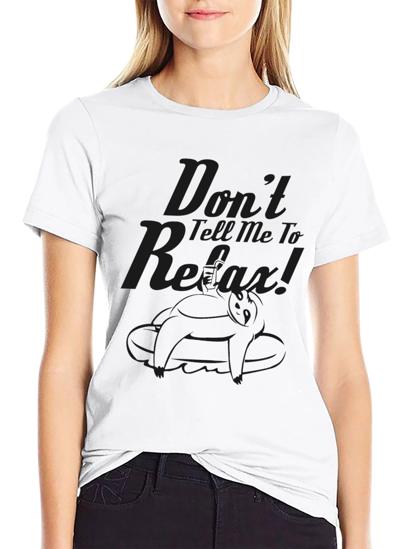 Dont Tell Me To Relax Black Graphic Tee