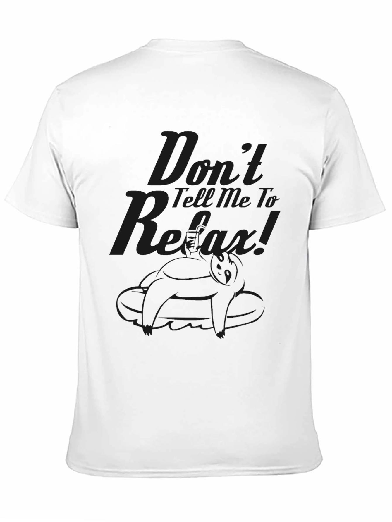 Dont Tell Me To Relax Black Graphic Tee