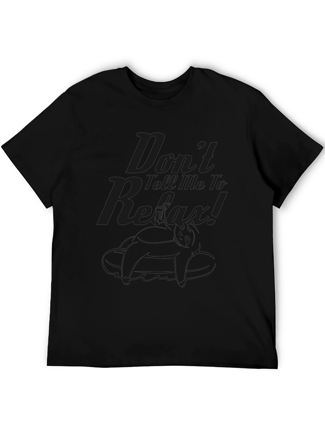 Dont Tell Me To Relax Black Graphic Tee
