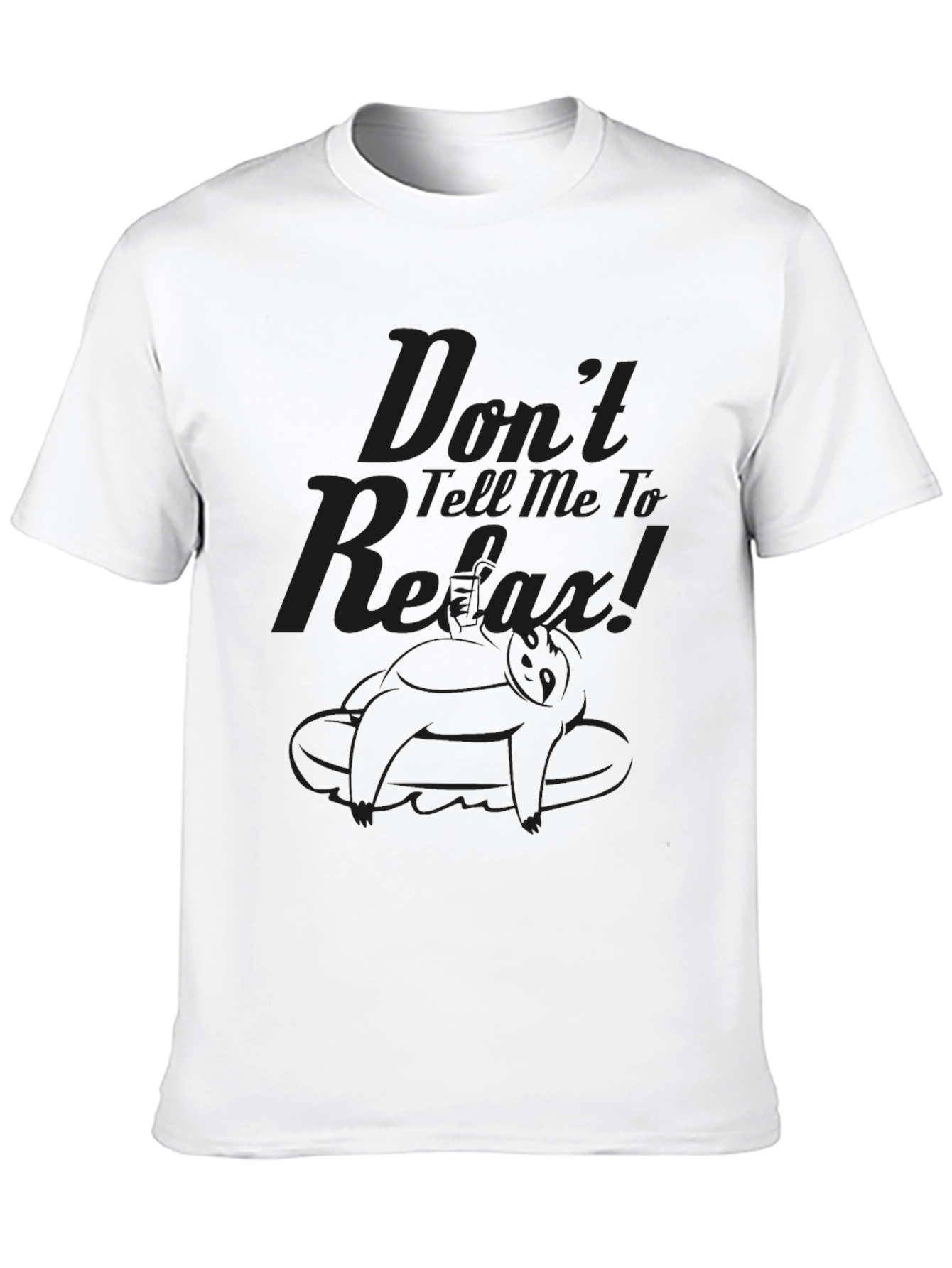 Dont Tell Me To Relax Black Graphic Tee