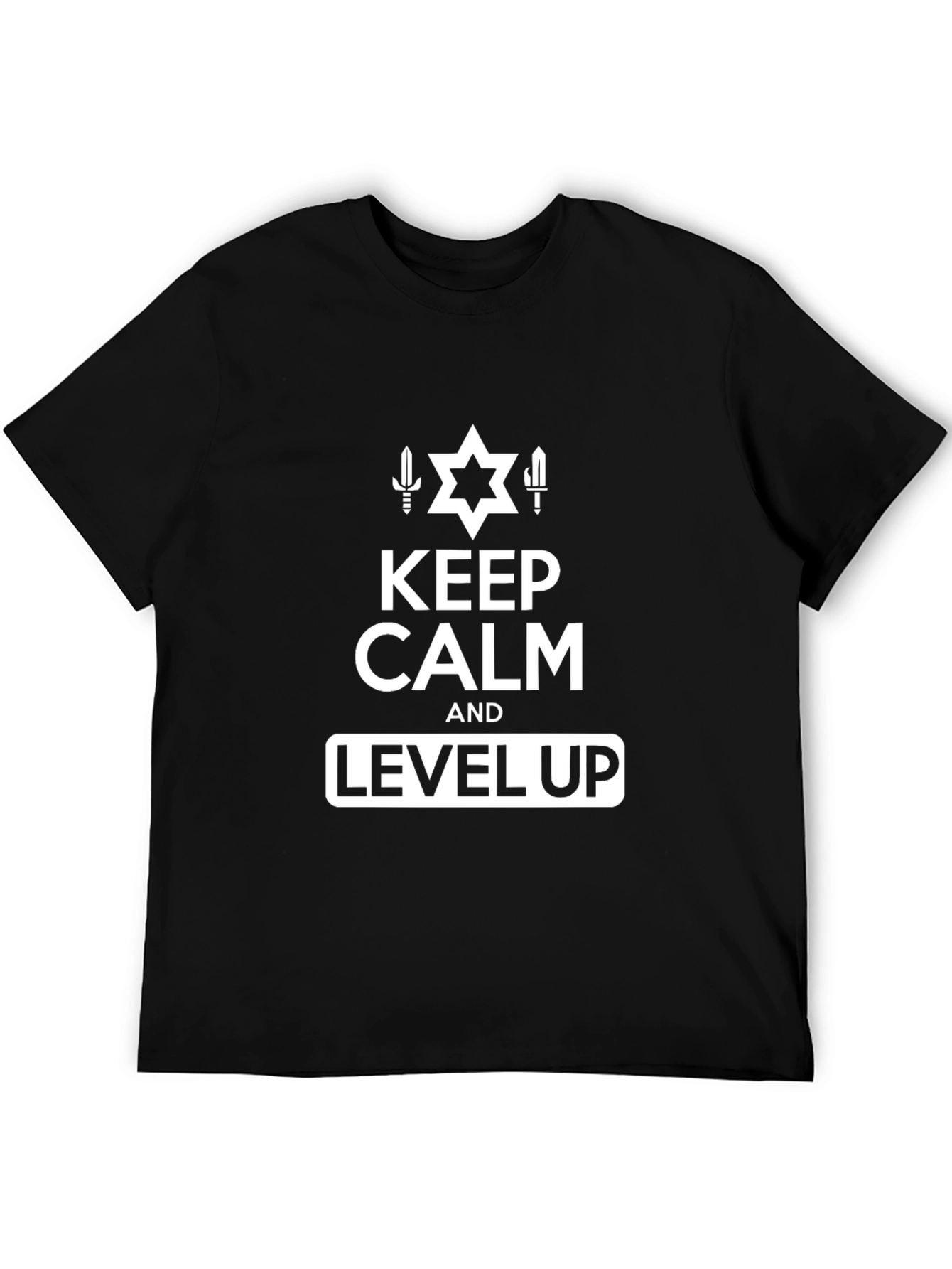 Keep Calm and Level Up Graphic T-Shirt