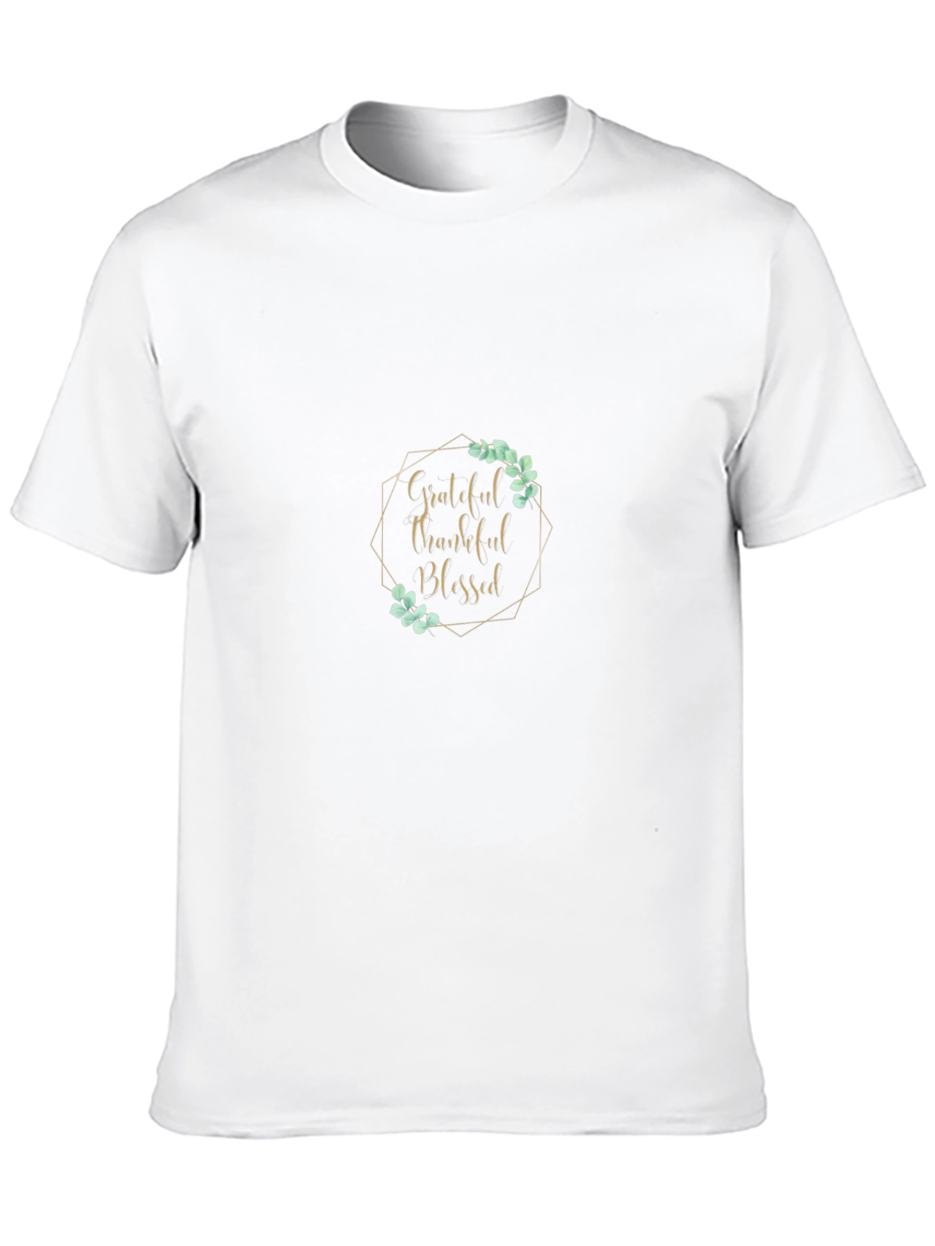 Grateful Thankful Blessed Black T-Shirt